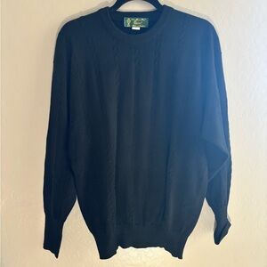 Men's Black Crewneck Sweater